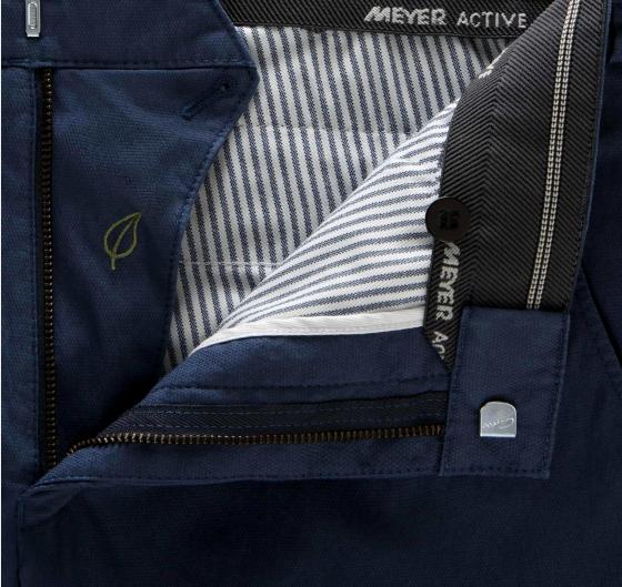MEYER Pantalone Uomo Modello Bonn Modern Fit Active Microfancy 1-8123/17 Colore Blu