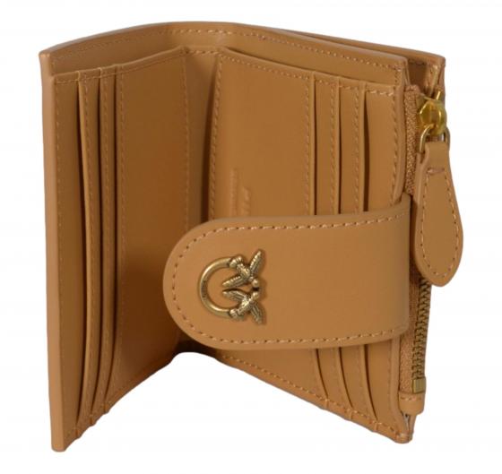 PINKO Portafoglio Donna In Pelle Multi Purpose Wallet 103610 C83Q Colore Cuoio