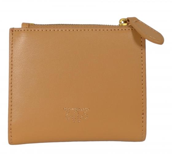PINKO Portafoglio Donna In Pelle Multi Purpose Wallet 103610 C83Q Colore Cuoio
