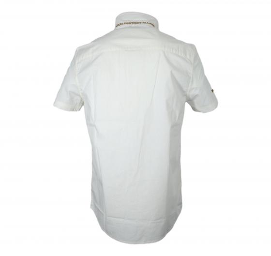 AERONAUTICA MILITARE Camicia Uomo Manica Corta Con Ricamo Sul Petto CA1285 Colore Bianco