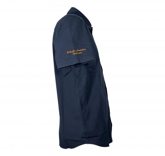 AERONAUTICA MILITARE Camicia Uomo Manica Corta Con Ricamo Sul Petto CA1285 Colore Blu