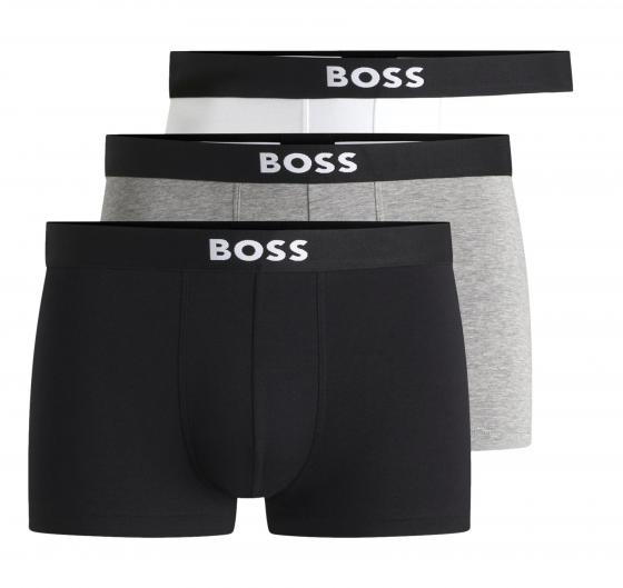 BOSS Boxer Uomo In Cotone Elasticizzato Con Logo In Confezione Da Tre 50544263 Colore Bianco Grigio Nero