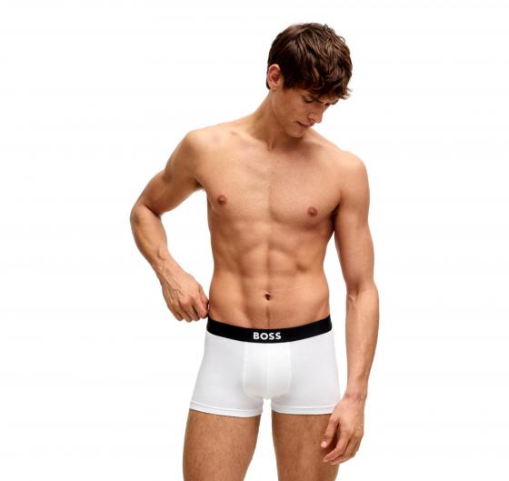BOSS Boxer Uomo In Cotone Elasticizzato Con Logo In Confezione Da Tre 50544263 Colore Bianco Grigio Nero