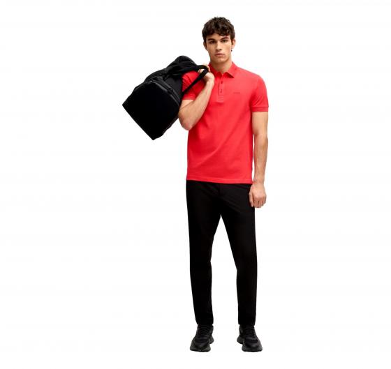 BOSS Polo Uomo in Piqué di Cotone Con Logo Sul Sottocollo Modello Paddy 50469055 Colore Rosso