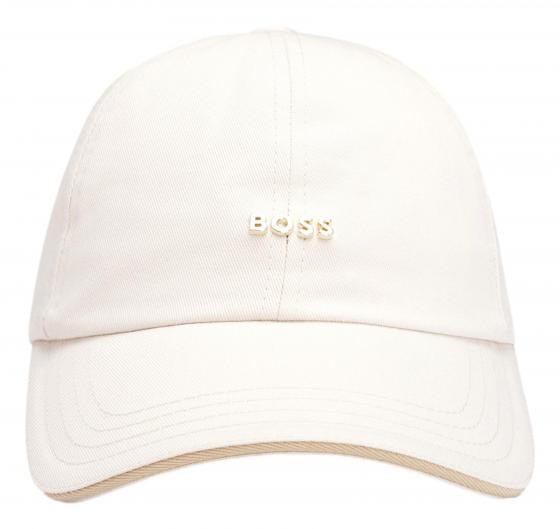 BOSS Cappellino Donna In Twill Di Cotone Con Logo In Metallo Regolabile Ari ME 50533367 Colore Bianco