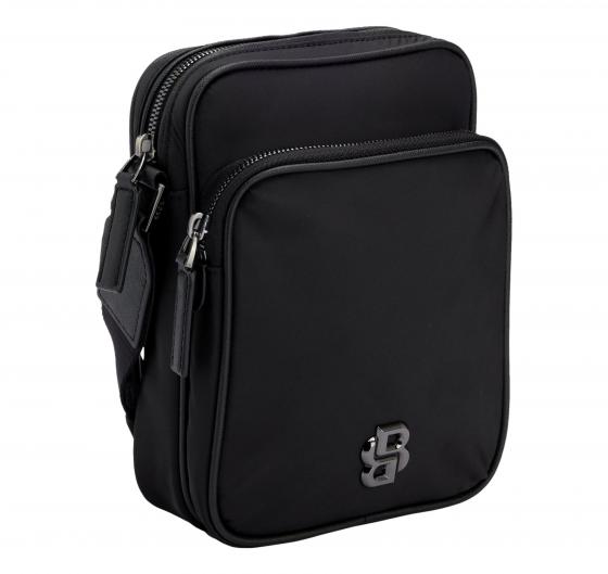BOSS Tracolla Uomo Reporter Bag In Twill Con Monogramma Double B Modello B Icon NS Crossb 50523462 Colore Nero