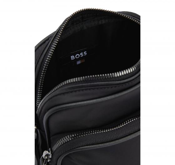 BOSS Tracolla Uomo Reporter Bag In Twill Con Monogramma Double B Modello B Icon NS Crossb 50523462 Colore Nero