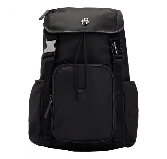 BOSS Zaino Uomo Multitasca Rifinito Con Monogramma Double B B Icon Backpack 50516809 Colore Nero