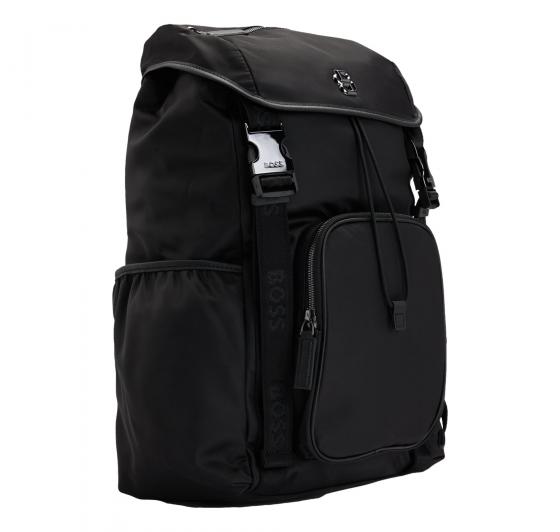 BOSS Zaino Uomo Multitasca Rifinito Con Monogramma Double B B Icon Backpack 50516809 Colore Nero