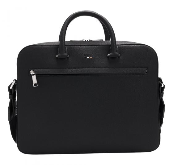 BOSS Borsa Uomo Portadocumenti Ray_S Doc Case 50536498 Similpelle Martellata Nero