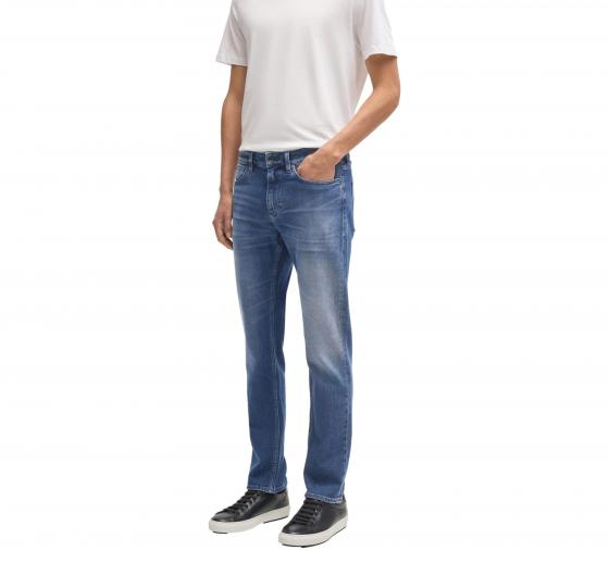 BOSS Jeans Uomo Slim Fit In Comodo Denim Elasticizzato C-Delaware 50538537 Colore Blu