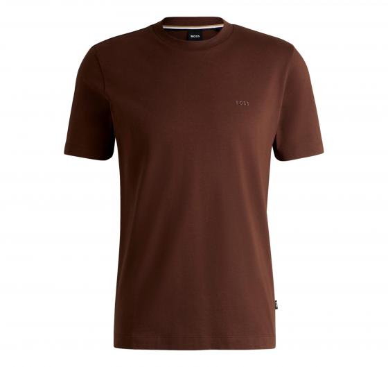 BOSS T Shirt Uomo In Jersey Di Cotone Con Logo Stampato In Gomma Thompson 50468347 204 Colore Marrone