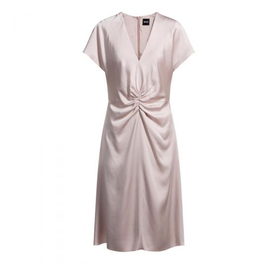 BOSS Abito Donna Con Scollo a V e Arricciatura In Vita Dulania 50537964 Colore Rosa Chiaro