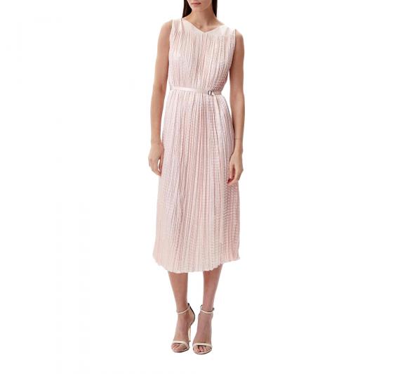 BOSS Abito Donna Midi Plissettato Davaria 50537411 Colore Rosa Chiaro
