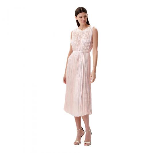 BOSS Abito Donna Midi Plissettato Davaria 50537411 Colore Rosa Chiaro