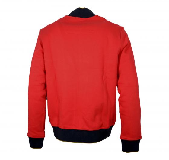 AERONAUTICA MILITARE Felpa Uomo Frecce Tricolori con Ricami FE2011 Colore Rosso