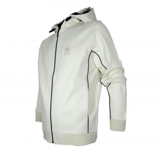 AERONAUTICA MILITARE Felpa Aperta con Cappuccio Frecce Tricolori FE2014 Colore Bianco