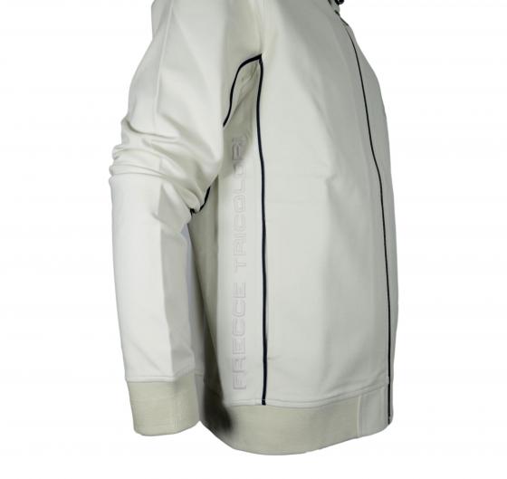 AERONAUTICA MILITARE Felpa Aperta con Cappuccio Frecce Tricolori FE2014 Colore Bianco