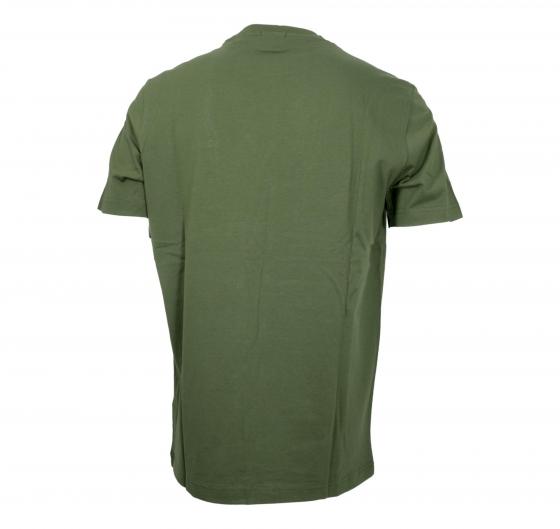 BOSS T Shirt Uomo Regular Fit In Cotone Elasticizzato Con Logo a Contrasto Tee 50506373 Colore Verde