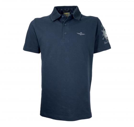 AERONAUTICA MILITARE Polo Uomo Basica In Cotone Manica Corta MODELLO PO1866P310 Colore Blu