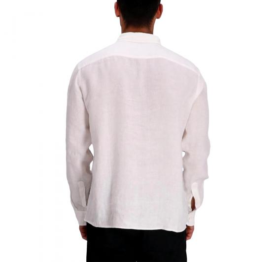 BOSS Camicia Uomo Button Down Slim Fit In Lino H Roan BD E C1 243 50520283 Colore Bianco