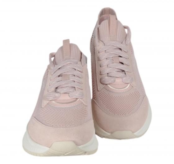 BOSS Sneakers Donna Con Tomaia In Maglia E Rifiniture In Pelle Scamosciata MODELLO TTNMEVO Slon Lowkn 50536413 Colore Rosa