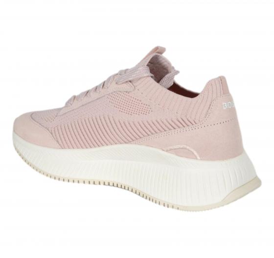 BOSS Sneakers Donna Con Tomaia In Maglia E Rifiniture In Pelle Scamosciata MODELLO TTNMEVO Slon Lowkn 50536413 Colore Rosa