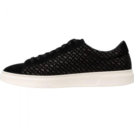 BOSS Sneakers Uomo In Pelle Scamosciata Logata Monogram Kieran Tenn numn 50542092 Colore Nero