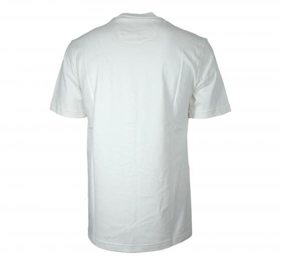 BOSS T Shirt Uomo In Jersey Di Cotone Con Grafica Con Logo A Righe Sottili Tee Logo Rib 50538096 Colore Bianco