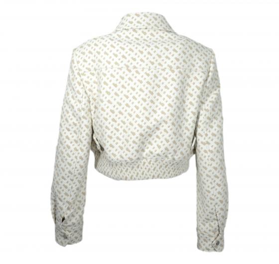 BOSS Giubbotto Donna In Tessuto Monogramma BB Jalula 50540231 Colore Beige Chiaro