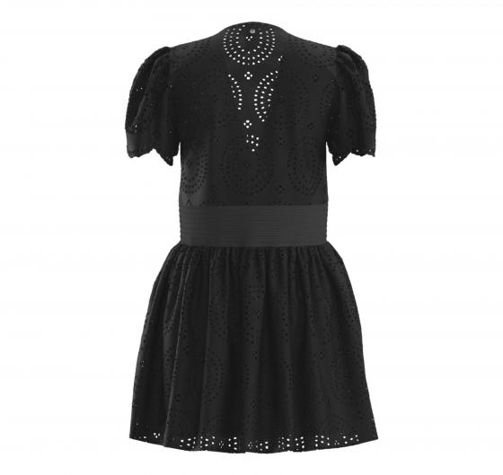 BOSS Vestito Donna In Pizzo Di Cotone Con Dettagli Plissettati Modello C Debrody 50538362 Colore Nero