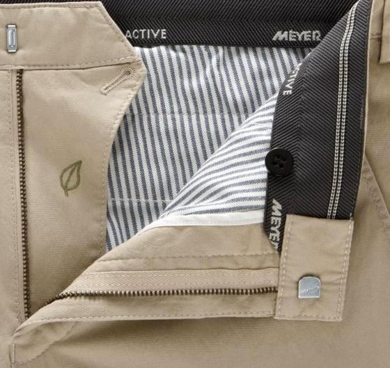 MEYER Pantalone Uomo Active Microfancy Modello Bonn 1-8123/32 Colore Sabbia