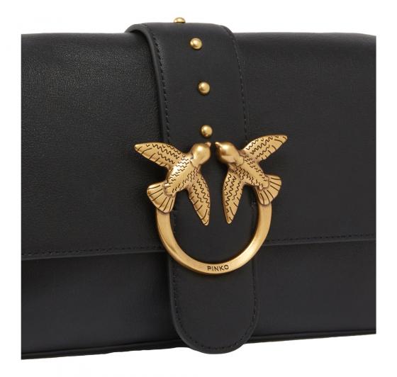 PINKO Borsa Donna Love One Classic Slouchy Morbida a Spalla 104524 Z99Q Colore Nero