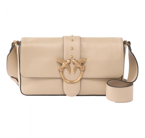 PINKO Borsa Donna Love One Classic Slouchy Morbida a Spalla 104524 C50Q Colore Beige