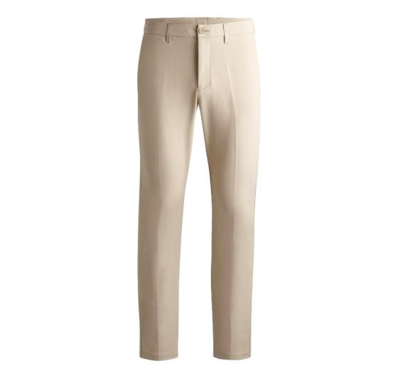 BOSS Pantalone Uomo Slim Fit In Tessuto Elasticizzato Idrorepellente T Commuter Slim 50534303 Colore Beige