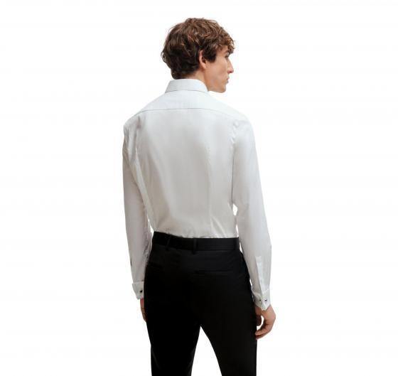 BOSS Camicia Uomo Formale Slim Fit In Popeline Di Cotone Elasticizzato Facile Da Stirare 50480070 Colore Bianco