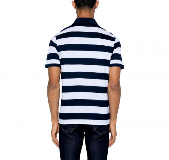 PAUL SHARK Polo Uomo In Cotone Pique Con Badge Iconico C0P1228 139 Colore Blu Bianco