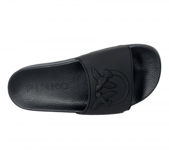 PINKO Ciabatta Donna Da Mare Dilly 01 Slipper Rubberized SS0093E027 Z99 Colore Nero