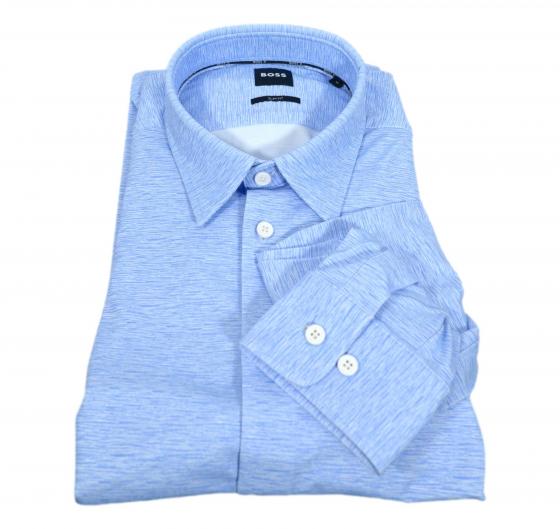 BOSS Camicia Uomo Slim Fit P ROAN kent C1 233 50533574 Elasticizzata Colore Celeste