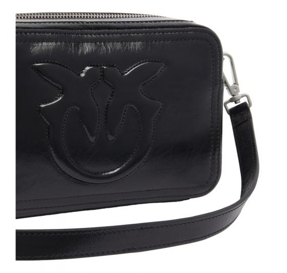 PINKO Borsa Donna Carrie Camera Bag Classic Calf 104336 Z99S Colore Nero