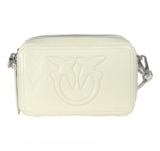 PINKO Borsa Donna Carrie Camera Bag Classic Calf 104336 Z14S Colore Bianco