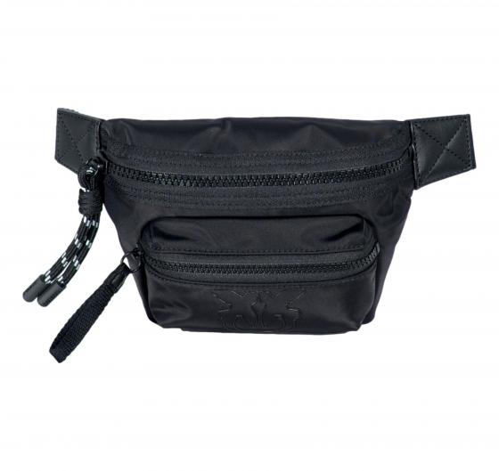 PINKO Mini Marsupio Donna In Tessuto Riciclato Con Uccellini 104939 Z99B Colore Nero