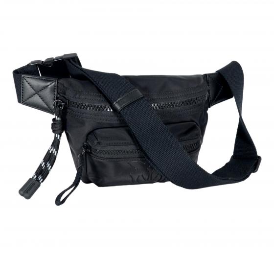 PINKO Mini Marsupio Donna In Tessuto Riciclato Con Uccellini 104939 Z99B Colore Nero