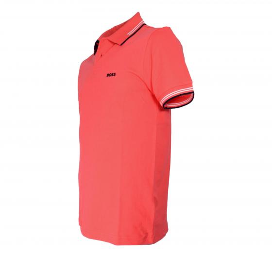 BOSS Polo Uomo In Pique Di Cotone Paul 50506193 Colore Rosso Corallo