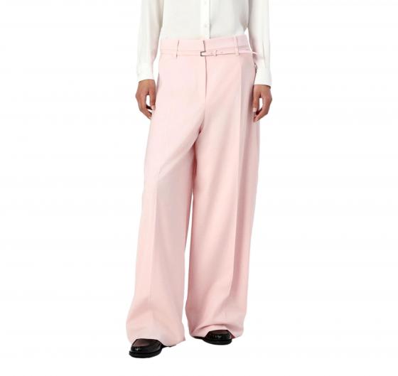 BOSS Pantalone Donna Relaxed Fit In Lana Vergine Tilda8 50537404 Colore Rosa Chiaro