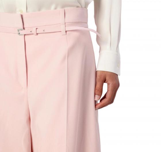BOSS Pantalone Donna Relaxed Fit In Lana Vergine Tilda8 50537404 Colore Rosa Chiaro