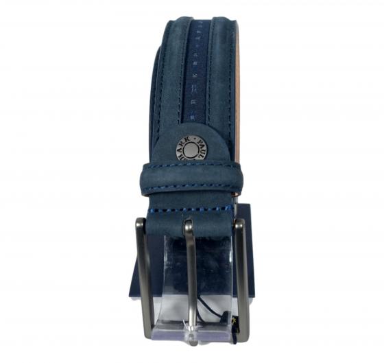 PAUL SHARK Cintura Uomo In Pelle Con Nastro Bandiere 15316001 Colore Blu 050