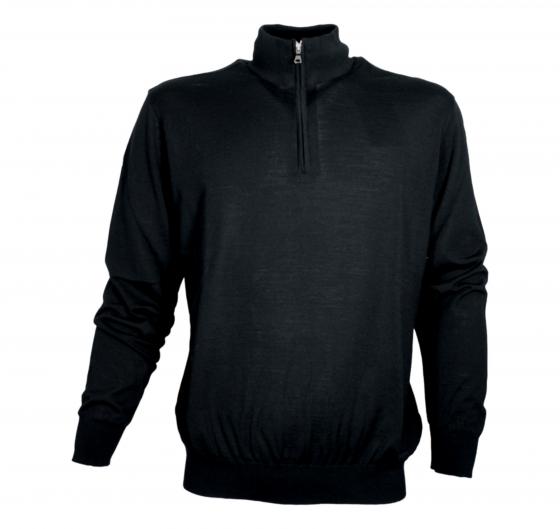 PAUL SHARK Maglione Uomo Mezza Zip In Lana Merino Extra Fine Winter Summer 99311016 Colore Nero 011