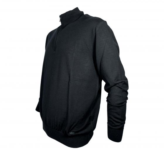 PAUL SHARK Maglione Uomo Mezza Zip In Lana Merino Extra Fine Winter Summer 99311016 Colore Nero 011