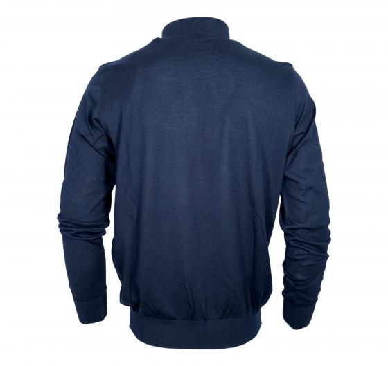 PAUL SHARK Maglione Uomo Mezza Zip In Lana Merino Extra Fine Winter Summer 99311016 Colore Blu 050